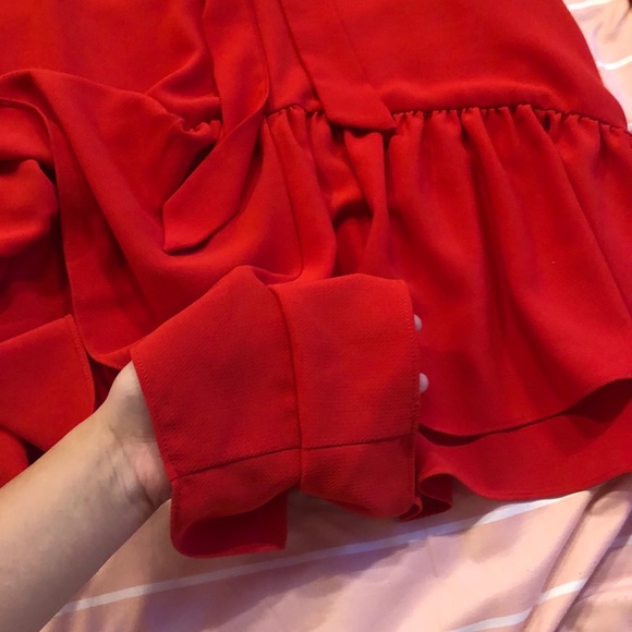 ZARA RED ROMPER / JUMPSUIT / ONE PIECE - Picture 6 of 7